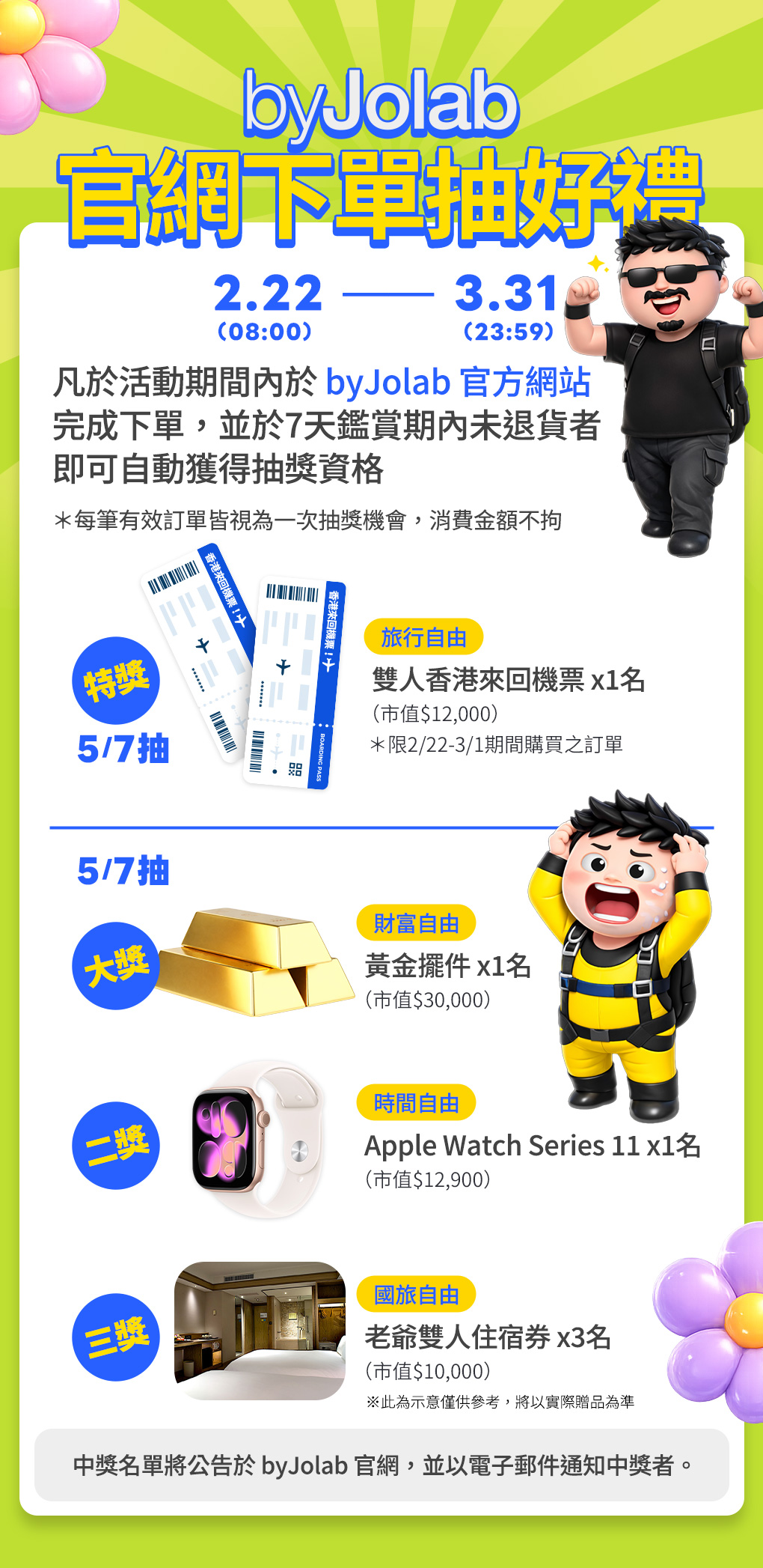 byJolab 官網下單抽好禮