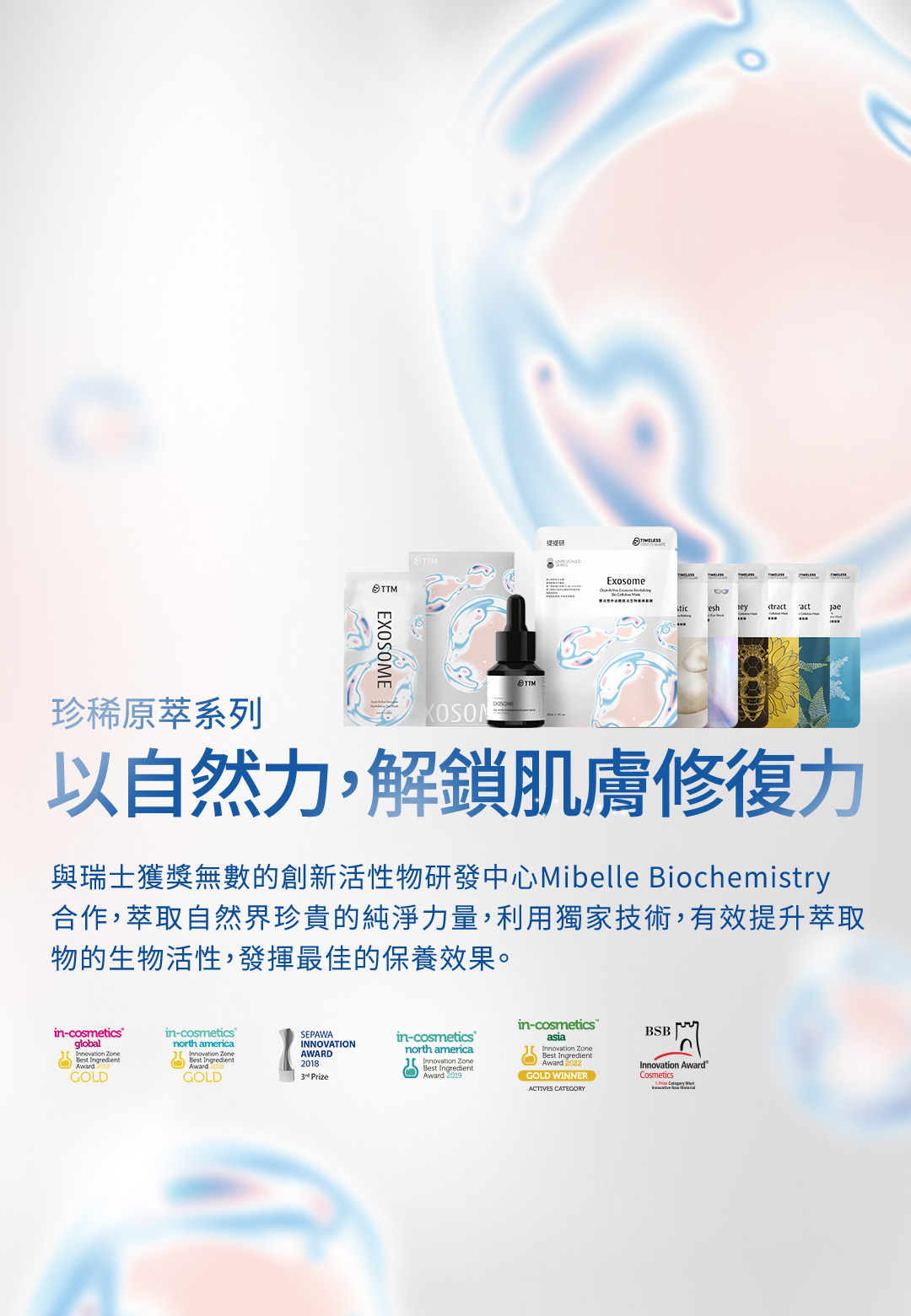 提提研 雙雙活性外泌體 快敷膜 以自然力，解鎖肌膚修復力